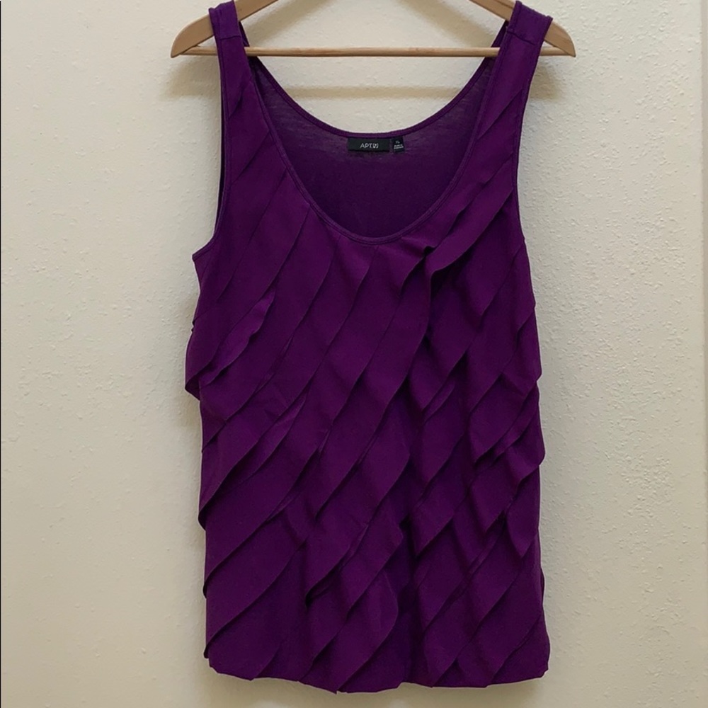Apt 9 Ruffle Front Top